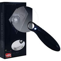 Lumagny Rimless 3x/5x Aspheric Magnifier with Ergonomic Black Handle