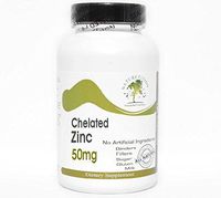 Chelated Zinc 50mg ~ 100 Capsules - No Additives ~ Naturetition Supplements