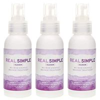 Real Simple Clean Travel Size Wrinkle Release, Static Cling Remover, Pillow & Fabric Freshener, Out the Door No-Iron Quick Fix, USDA Certified Bio-based & Biodegradable (3 oz. ea,Lavender, Pack of 3)