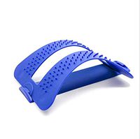 Lumbar Support Posture Orthosis, Lumbar Stretcher, Comfortable Back Stretcher, 3-Stage Stretching Equipment for Upper and Lower Back Pain Relief (Multi-Color Optional),Blue