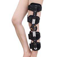 MYJZY Hinged Knee Brace,Adjustable Leg Stabilizer Immobilizer,Meniscus Tear Orthopedic Patella Post Op Medical Recovery Immobilization Splint,Men Women General Size