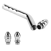 3 Heads Aluminum Enema Shower Cleaner Heads Anal Colonic Douche System Douche Anal Enema Bidet Cleaning Kit Wash Cleansing Tool Can Be Detached and Interchange Gift