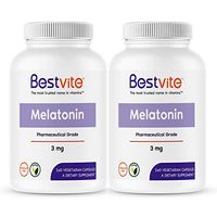 Melatonin 3mg (480 Vegetarian Capsules) (240 x 2) (Value Pack) - No Stearates - Vegan - Non GMO - Gluten Free