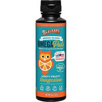 Barlean's Seriously Delicious Omega Pals, Hooty Fruity Tangerine Fish Oil +Eye Health, 8 Ounce