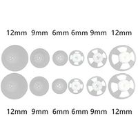 Jungle Care Hearing Aid Ear Piece Open & Closed Domes Set 6mm/9mm/12mm (6 Pairs) Comfortable PSAP (Personal Sound Amplifiers Product) Tips, Perfect for Open Air (Open fit), Except for RIC