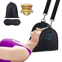 Neck Head Hammock, Neck Pain Relief and Stretching Portable Head Hammock Relieves Shoulder Back Pain Soft Fleece Cervical Traction and Adjustable Relaxation Sling