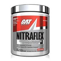 GAT Sport NITRAFLEX Testosterone Boosting Powder, Increases Blood Flow, Boosts Strength and Energy, Improves Exercise Performance, Creatine-Free (Peach Mango, 30 Servings)