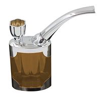 Detachable Tobacco Pipe, Gfeu Stylish Multipurpose Smoking Cigarettes Cigar Pipes with Plastic Bottle Filters for Durable Men Senior Father Gift (Dark Brown)