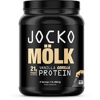 Jocko Mölk by Origin Labs - Whey Isolate Protein Powder - Vanilla Gorilla Flavor - Sugar-Free Monkfruit Blend - Amino Acids and Probiotics - 31 Servings - 2 Pounds