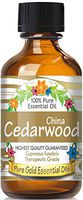 Pure Gold Chinese Cedarwood Essential Oil, 100% Natural & Undiluted, 60ml