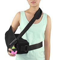 WANG Adjustable Shoulder Immobilizer with Abduction Pillow Post-Op Shoulder Arm Brace Relieve Injury Support Shoulder Pain with Pillow & Ball, Universal,Rightarm