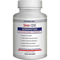 New Serra-125k Serrapeptase Enzyme 125,000 SPU Per Capsule - 270 High Potency Delayed Release Caps, Up to 6X More Potent Than Other Serrapaptase - Extra Strength Non-GMO, Gluten Free, Vegan