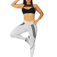 Neartime Women Leggings, Fashion Dots Workout Fitness Sports Pants Casual Running Yoga Sweatpants (M, White)