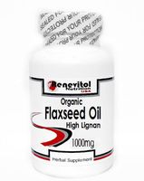 Organic Flaxseed Oil High Lignan (Emulsified Dry) 1000mg 100 Capsules ~ Renevitol