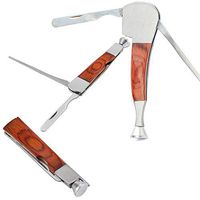 3 Packs 3 Styles Rosewood Stainless Steel 3 in 1 Smoking Pipe Scraper, Tobacco Pipe Cleaner, Cleaner Tamper Tool Stainless Steel Reamers Tamper Tool Nozzle Cleaner Tamper Tool Set