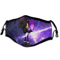 Triciaedcf Unisex Reusable Anti Dust Fashion Halloween Face Mouth Mask, Sonic Hedgehog 16 Sport Halloween Mask for Cycling Camping Travel for Adults Men Women