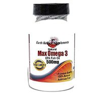 Natural Max Omega 3 EPA Fish Oil 500mg * 100 Caps 100% Natural - by EarhNaturalSupplements