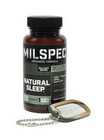 MilSpec Men's"Natural Sleep" 100% Drug Free, Natural Acting, with L-Theanine, GABA and 5-HTP, 30 Capsules