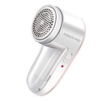 Fabric Shaver Defuzzer, Electric Lint Remover Sweater Shaver Rechargeable Fuzz Pill Remover with Replaceable 3-Leaf Stainless Steel Blades for Clothes, Furniture, Couch, Blanket, Curtain