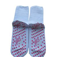 Lishiny Tourmaline Magnetic Socks Self Heating Therapy Socks Warm Health Care Unisex (White)