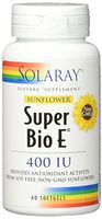 Solaray Super Bio E Sunflower 400 LU Softgels, 60 Count