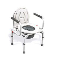 WDDMFR Commode Chairs, Height Adjustable handrails Non-Slip Protection The Balance Assist forelderly, Pregnant Women Mobile Commode