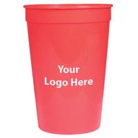 Personalized Custom Stadium Cups - Smooth Finish - 250 Quantity - $0.65 Each - Bulk Promotional Product with Your Logo/Customized. 16-Ounce Capacity.