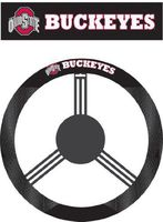 NCAA Ohio State Buckeyes Polysuede Steering Wheel Cover