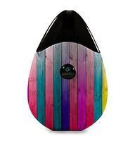 Wood Decal Vinyl Wrap Skin for Suorin Drop Vape (Skin Only)- Vibrant Neon Colored Wood Strips