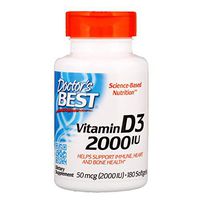 Doctor's Best - Best Vitamin D3 2000 IU - 180 Softgels