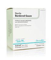 Dermarite Industries Sterile Bordered Dressing with Adhesive Border, 50 Count