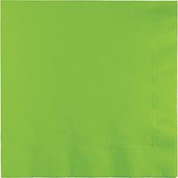 Creative Converting Paper Napkins, 3-Ply Luncheon Size, Fresh Lime Color, 50-Count Packages (Pack of 5)