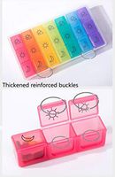 Pill Organizer (Three Times-Day) Portable Travel, Weekly Pill Box Pill case, with Large compartments,Pill Container for Pills/Vitamin/Fish Oil/Supplements and Medication- Take Drug Prompt
