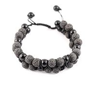 New Lava Rock Natural Stone Essential Oil Diffuser Tassel Bracelets for Aromatherapy | Distance Friendship Mala Tibetan Prayer Beaded Bracelet | 20 OPTIONS | Gift Box Included