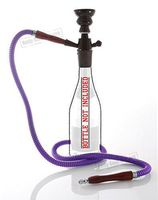 Portable Bottle Hookah Stem + Purple Hose Shisha Pipe Bowl BOTTLE NOT INCLUDED