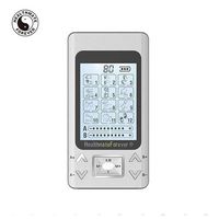 12 Modes Best Muscle Stimulator tens EMS nmes Unit Machines Electric Electronic Pulse Massagers for Back Neck Shoulder Knee Legs Body Pain tmj Replacement Pads HealthmateForever Pro12AB2(Silver)