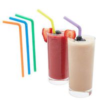 300 Count Bulk Straws - Bendy Straws - Colorful Flexible Plastic Drinking Straws for Birthdays, Parties, Celebrations, Multiple Colors