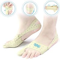 Bunion Corrector Elastic 3 Adjustable Foot Care Ultra Thin Shoes Wearable Big Toe Straightener Hallux Valgus Pain Relief Orthopedic Bunion Corrector Lock Unisex,Beige,M