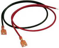 2 - 18 In Battery Leads, Red & Black