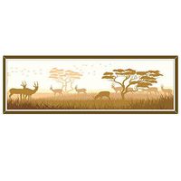 Anti Skid Antelope Picture Carpets, Waterproof Washable Fluffy Bedroom Kitchen Mats Available in 6 Sizes (Color : B, Size : 15.7x47.2inches)