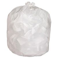 Genuine Joe 02312 Heavy-Duty Trash Bags, .8 Mil, 13 Gallon, 24"W x 33"H, 150/CT,White