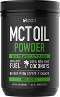 Mct Oil Powder with Prebiotic Acacia Fiber - Keto Certified with Zero Net Carbs - Sourced from Non-GMO Coconuts - Great in Coffee, Shakes & More! (Unflavored)