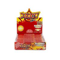 1 Box Juicy Jay's King Size Slim Rolling Papers - Mello Mango Flavored - 24 Packs / 1 Full Box