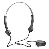Docooler Audiphone Bone Conduction Headsets Hearing Aids Headphones Sound Pick-up AUX IN Black for Hearing Difficulties