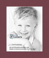 13x16 Merlot / Maple Leaf Custom Mat for Picture Frame with 9x12 opening size (Mat Only, Frame NOT Included)