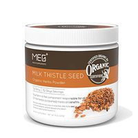 MEGPLUS Organic Milk Thistle Seed Powder | 8 Ounce | 100% Organic Extract | USDA Organic Certified | Kosher Certified