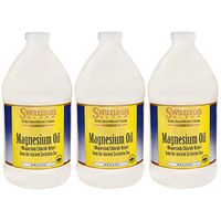 Swanson Magnesium Oil Spray Zechstein Magnesium Soothes Muscles Nourishes Skin Stress Relief Sleep Rapid Absorption Dr. Barbara Hendel's Formula 64 fl oz (1.9 l) Liquid (3 Pack)