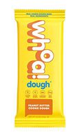 WHOA DOUGH Plant Based Protein Bar, Gluten Free, Dairy Free, Non GMO, Healthy Snacks for Kids and Adults, 8g Protein, 10 Bars (Peanut Butter)