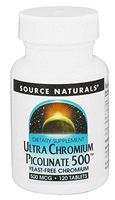 Ultra Chromium Picolinate 500mcg Source Naturals, Inc. 120 Tabs