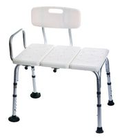 Medline Transfer Bench with Back, Knockdown